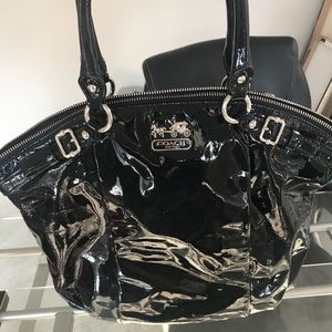 Patent leather Coach bag